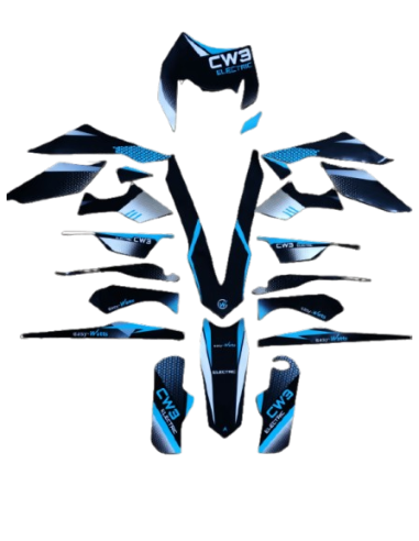 Complete black sticker set CW3