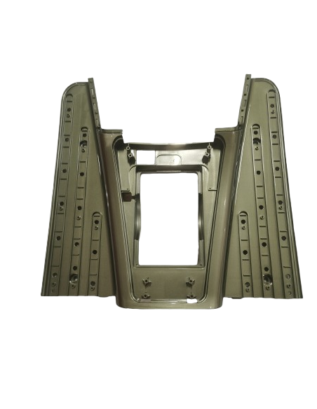 Footrest shiny green army