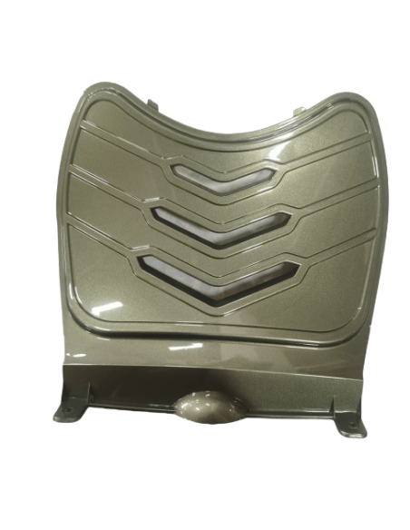 Cover for front wall for seat tube shiny green army