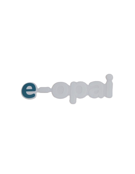 E-opai sticker blue/white
