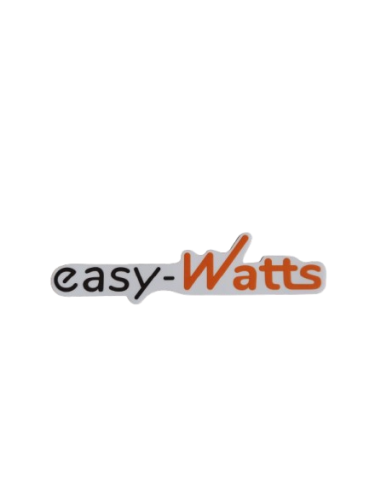Easy watts sticker black/orange
