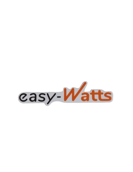 Easy watts sticker black/orange