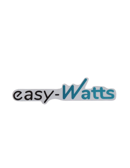 Easy watts black/blue sticker