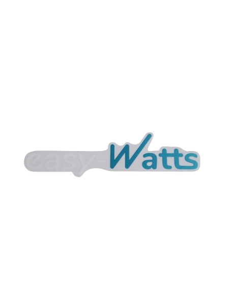 Easy watts sticker white/blue