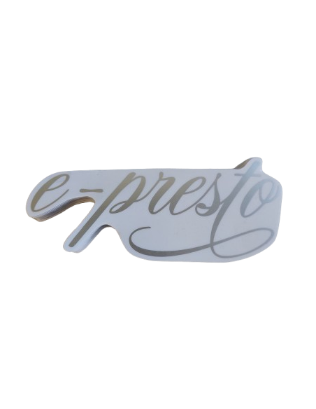 Sticker gris métallisé e-presto