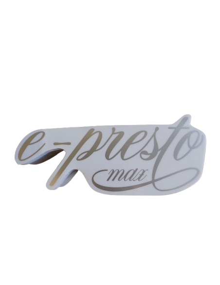 Sticker gris métallisé e-presto max