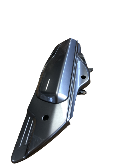 Cover side fork, left silver Shiny Grey puma  - 1