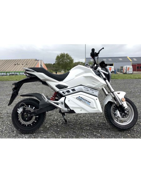 Moto cross électrique blanche sport 125 cc