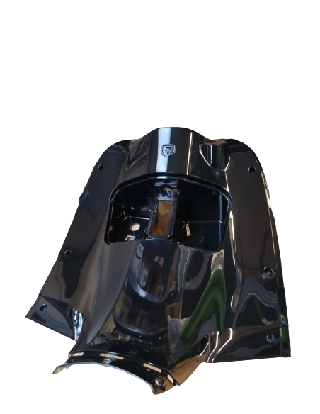 Tablier noir brillant e-presto  - 1