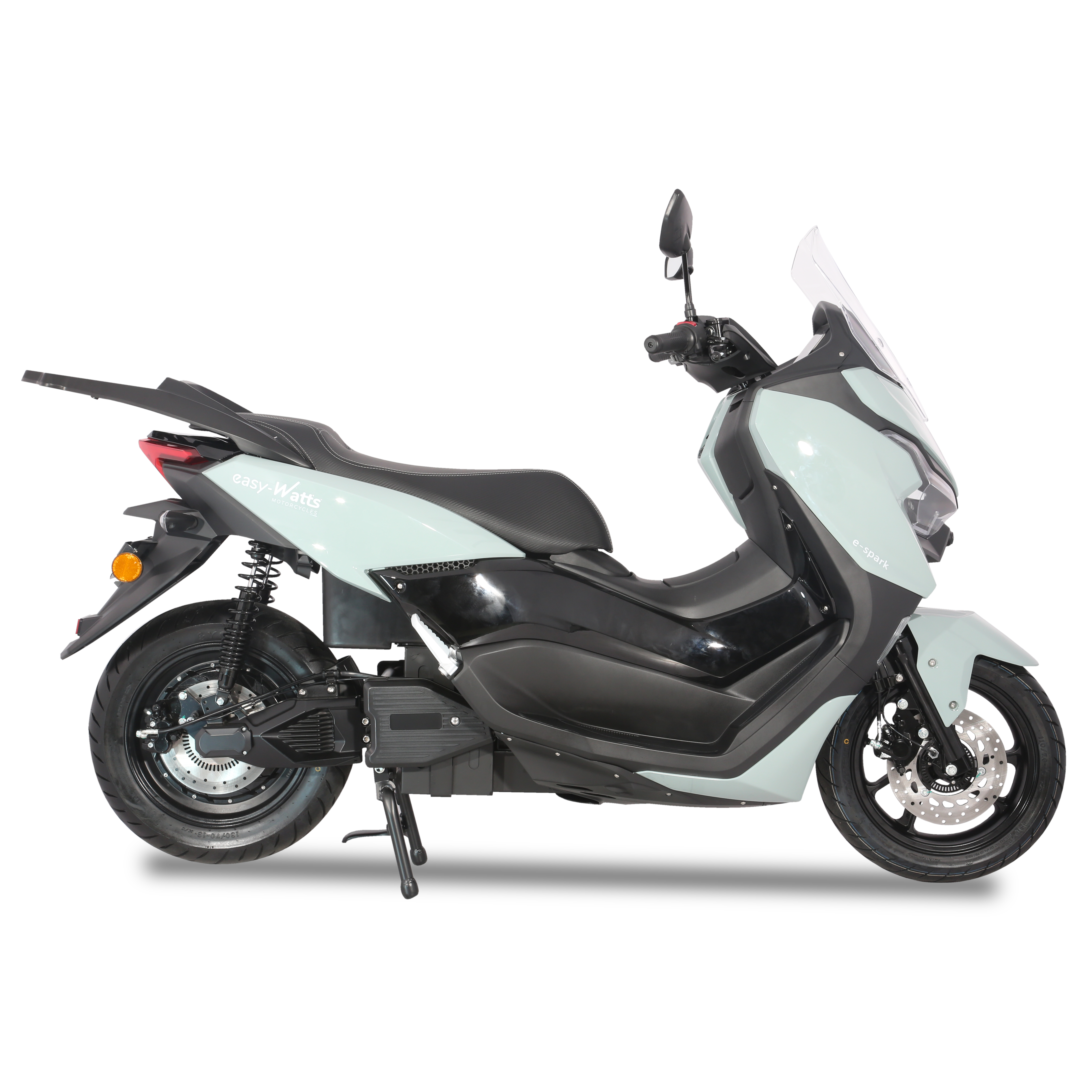 Scooter electrique 125 easy-watts e-spark gris nardo profil droit