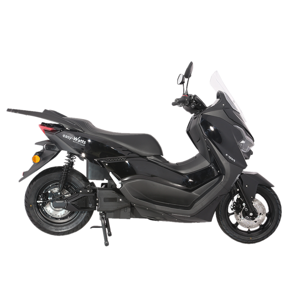 Scooter electrique 125 easy-watts e-spark noir profil droit